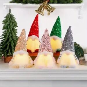 Set of 5 Festive Gnome Decorations